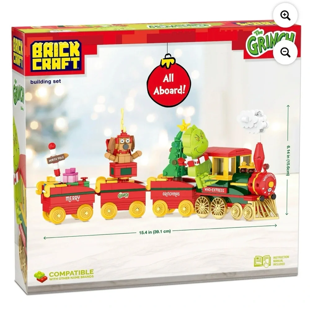 LEGO Grinch Express Train Set - Red, Green, Yellow